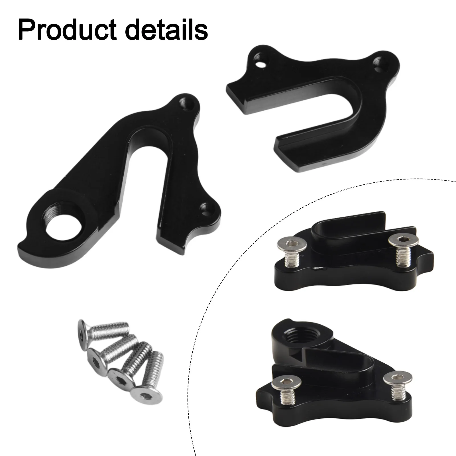 

High Quality New Practical 1x Derailleur Hanger Black 1 Pcs About 15g Aluminum Alloy Carbon Fiber Frame Cycling