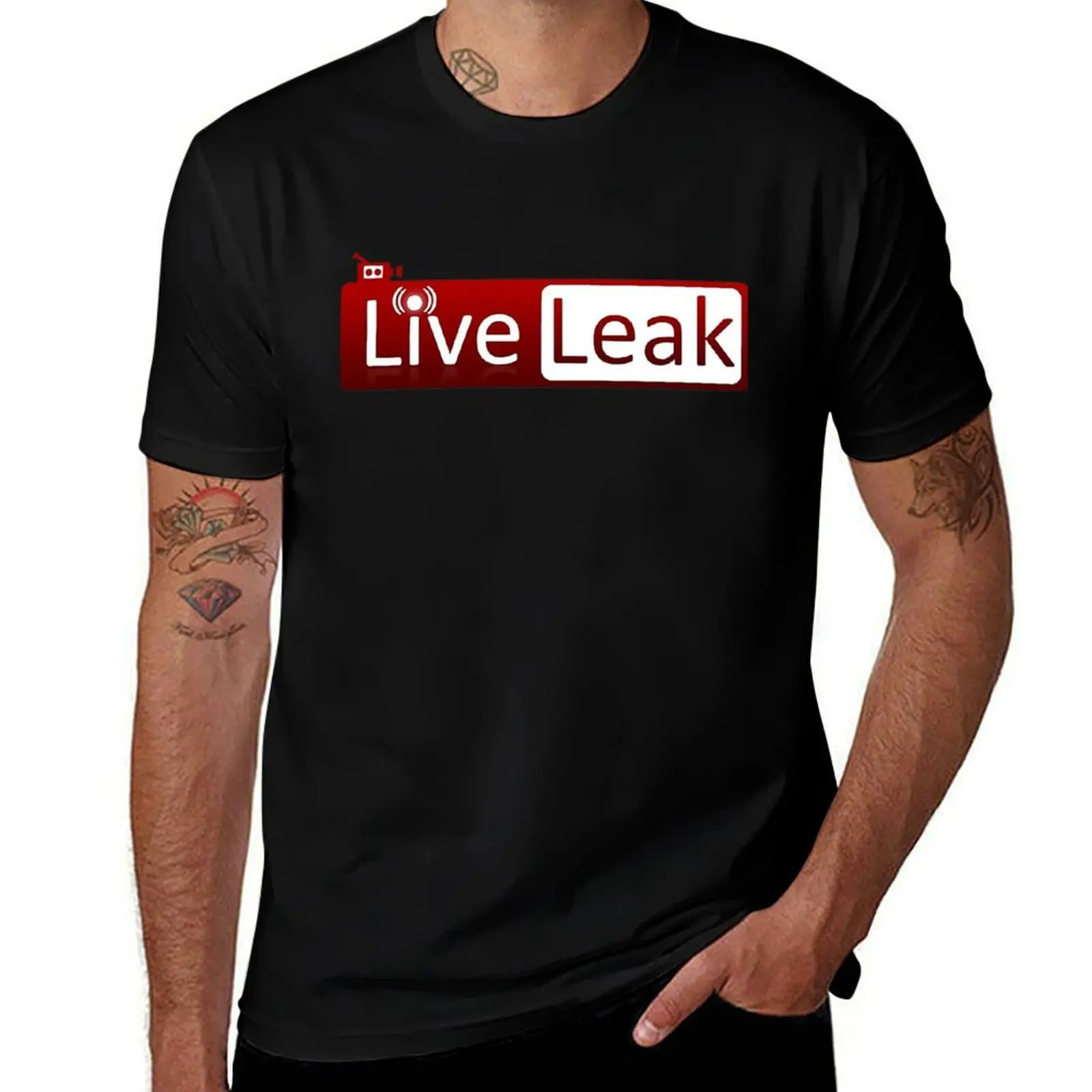 everyone's favorite streaming network - liveleak T-Shirt Relaxed Fit Casual Short Sleeve Top T-Shirt
