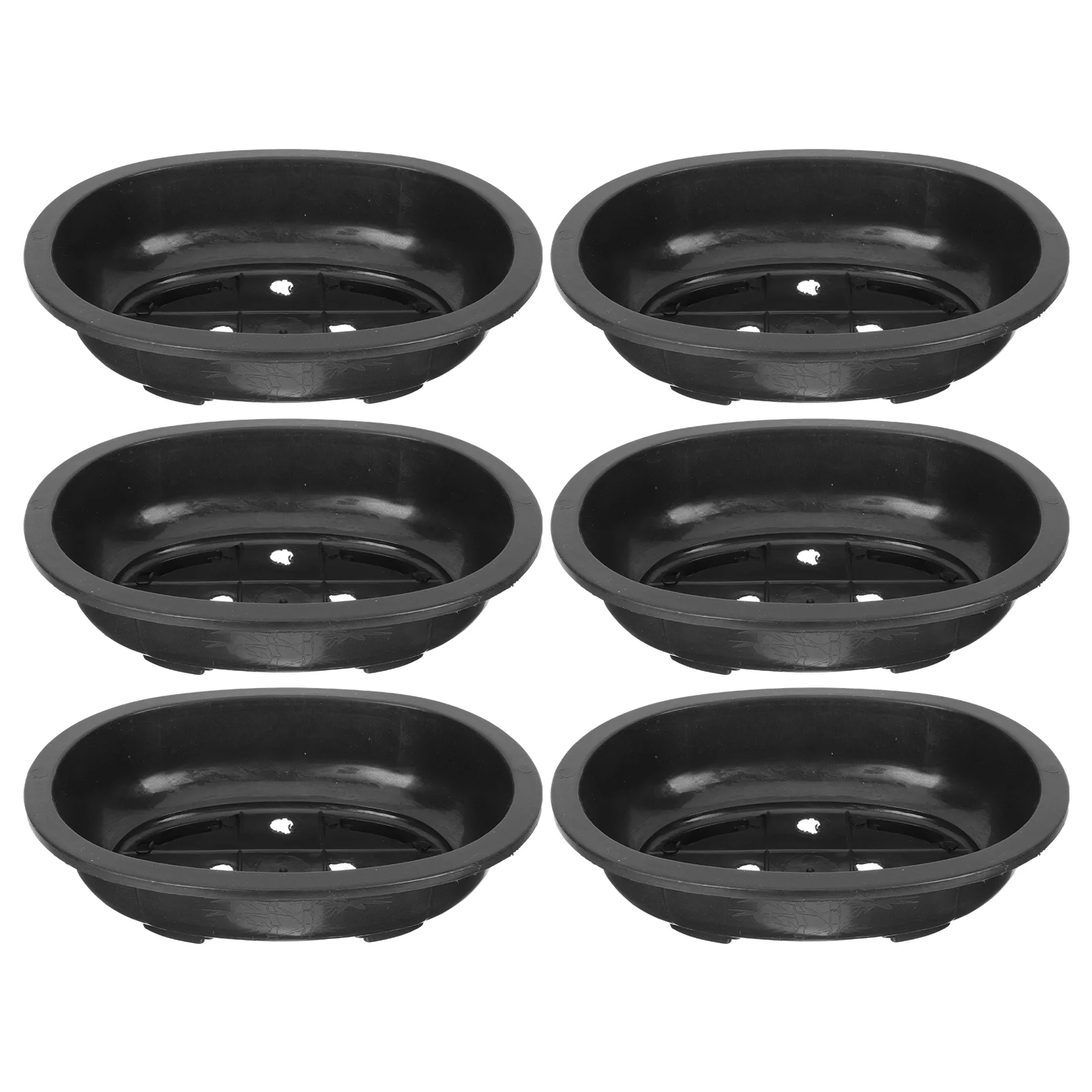 

6 Pcs Flower Pot Bonsai Gardening Pots Plastic Flowerpot Tray Plant Pp Containers