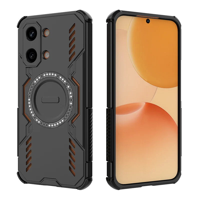 Wärmeableitende Panzer-Magnetische Kabellose Ladehülle für Xiaomi Poco X8 Pro Max X8Pro mit Vier-Ecken-Kunststoffabdeckung