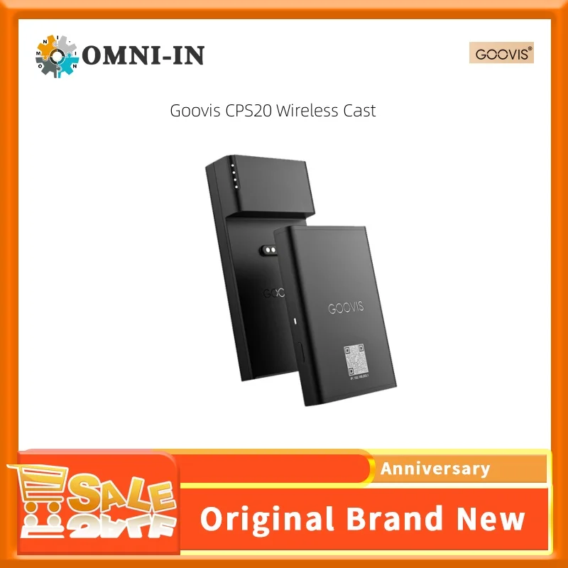 Goovis CPS20 Wireless Cast + PowerBank – 4K Wireless Display für Android, iOS, MacOS und Windows, auch für VR/AR geeignet