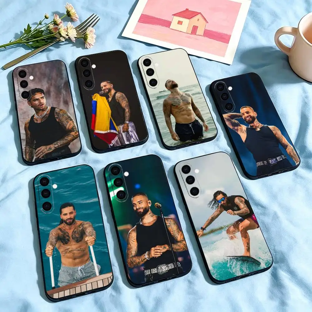 Latin Pop Maluma  Phone Case Black Silicone Soft For Samsung Galaxy A73,A72,A71,A70,A53,A52,A51