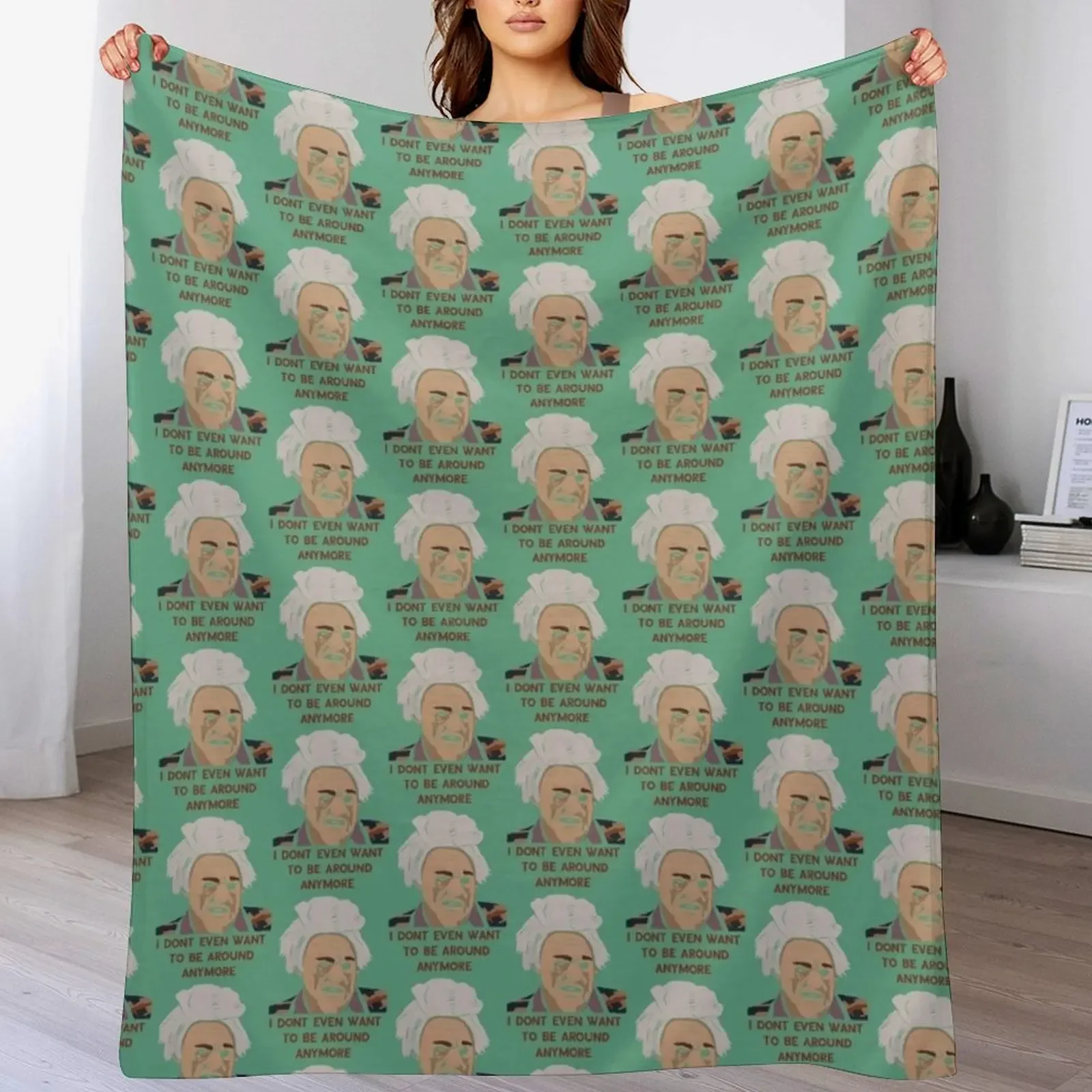 

I Don_t Wanna Be Around Anymore Throw Blanket Blankets For Bed Beautifuls For Sofa Thin Beach Blankets