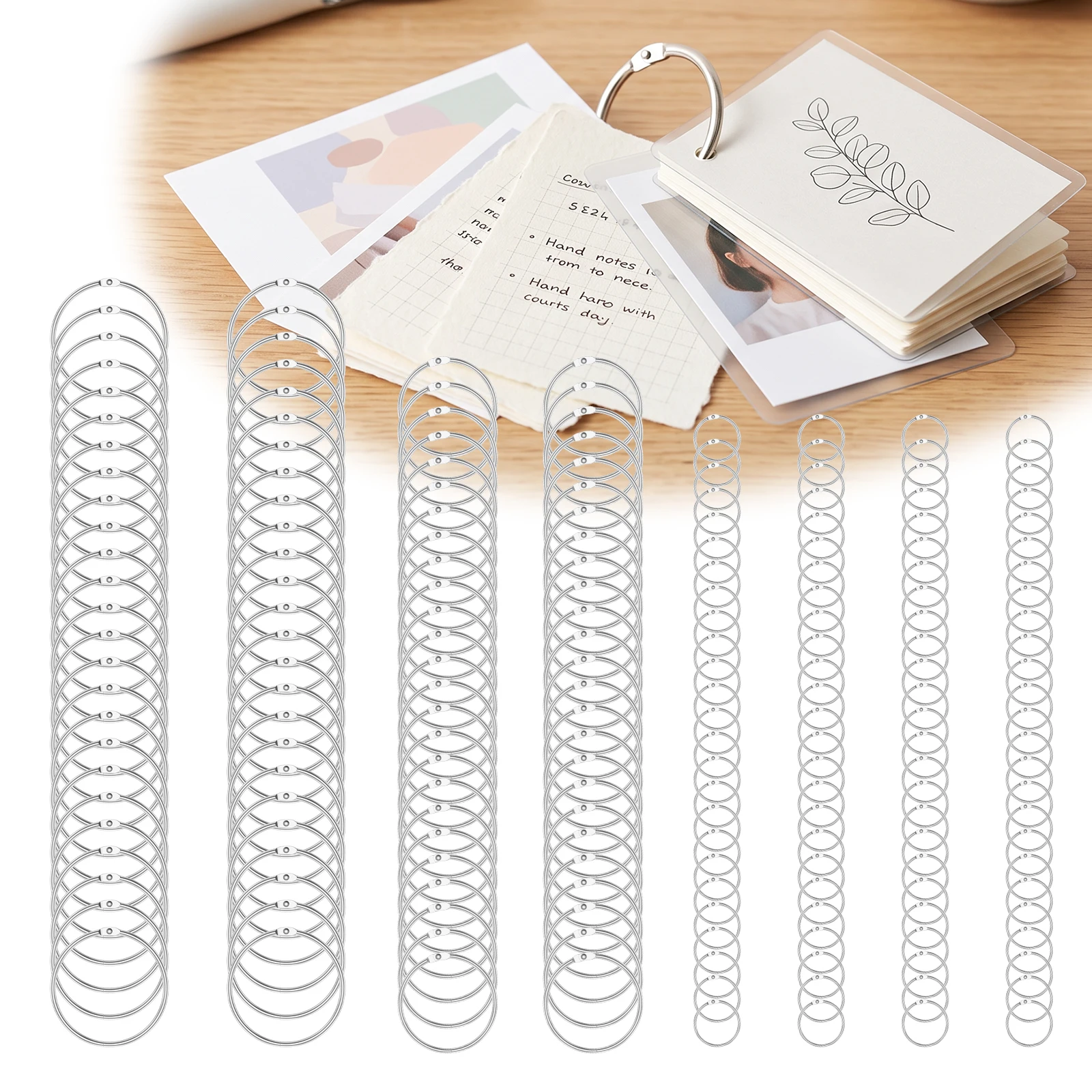 100/200 Pcs Loose Leaf Binder Ring 1