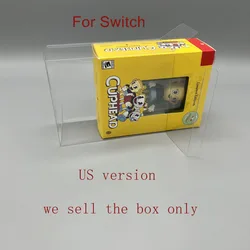 Transparent clear PET cover For Switch NS for Cuphead US/JP version camera storage display box case