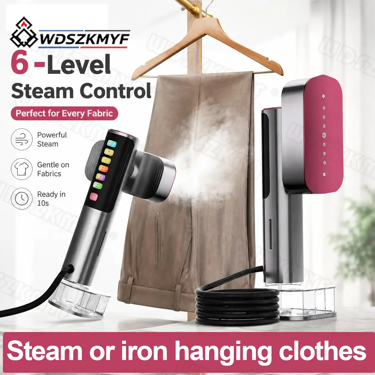 NEW Handheld Steam Iron Wet And Dry Double Hot Steam Generator 220ML Portable Garment Steamer Home Travelling Hanging Iron