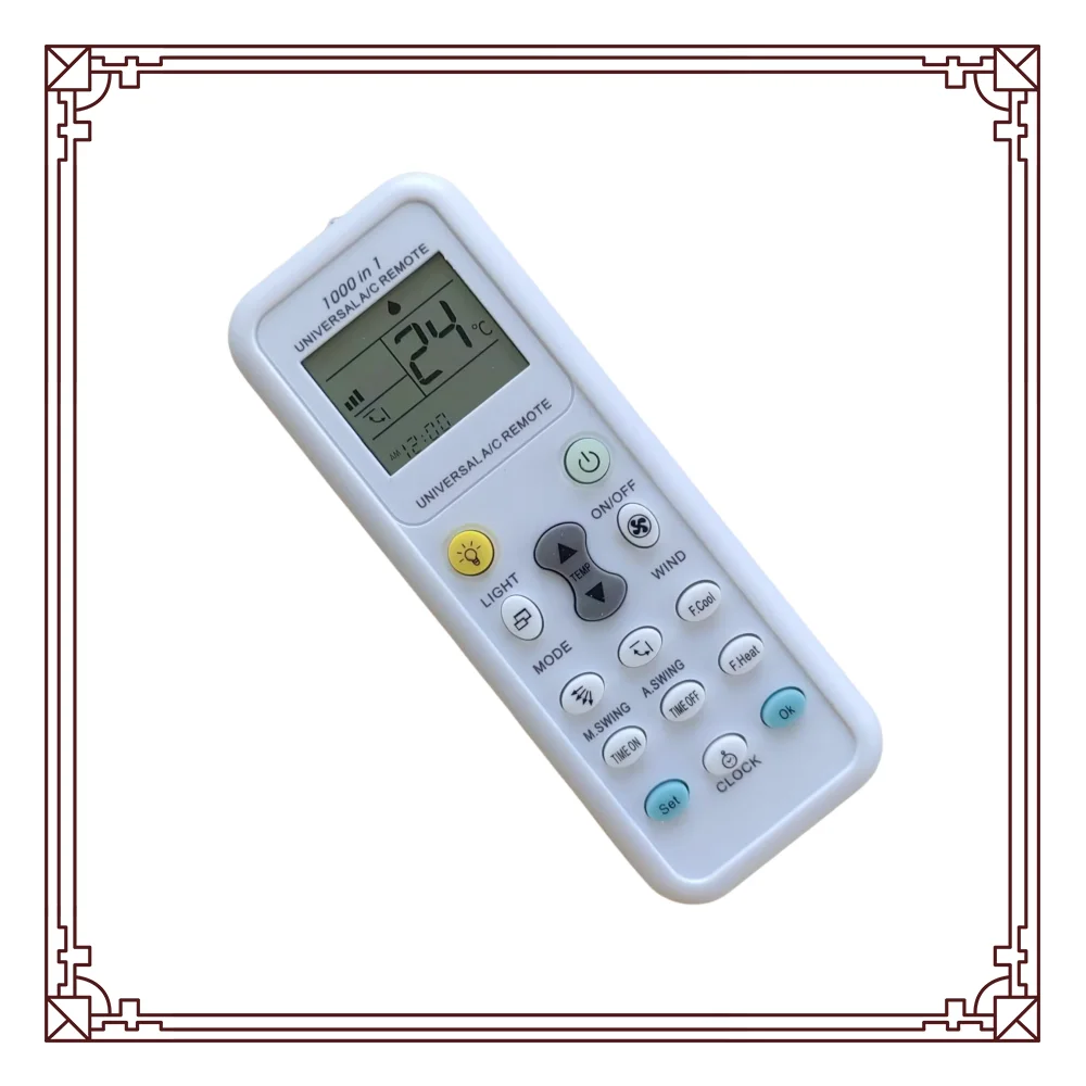 New universal Air Conditioner remote control fit for K-1028E Samsung Hair Hamilton Hicon Fujitsu Helton