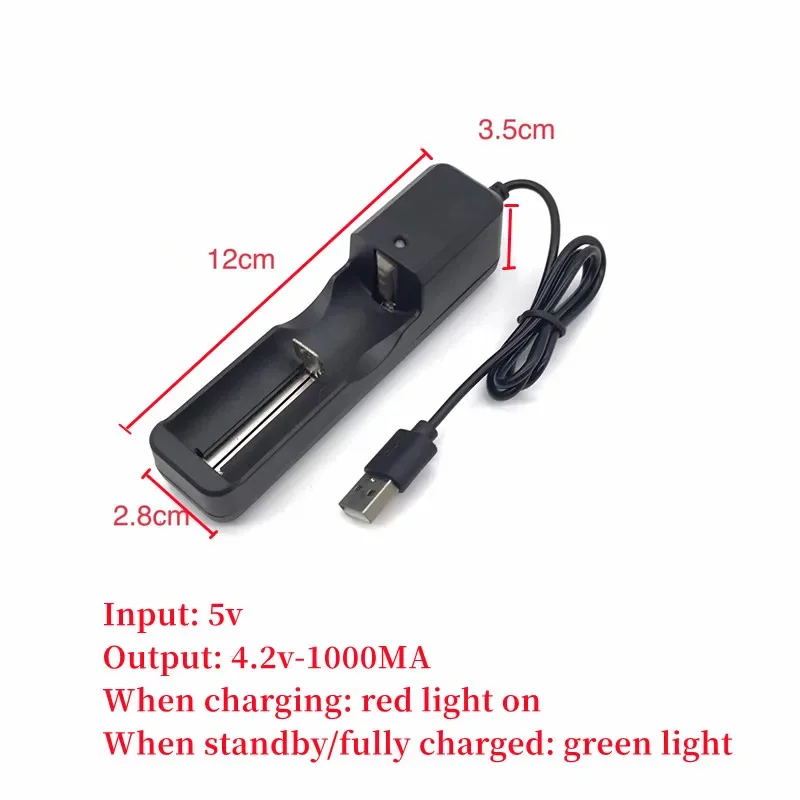 Universal USB Smart Charger 18650 Lithium Battery Charger Flashlight Toy 26650 16340.14500.18500 3.7V 4.2V Lighting Power Bank