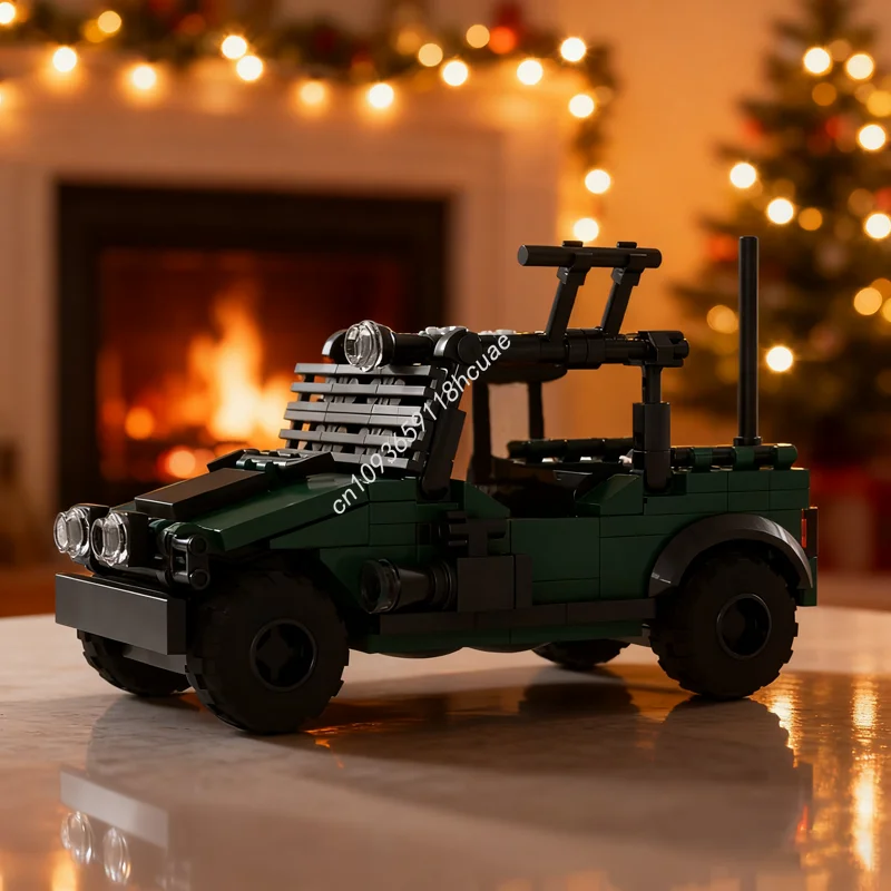 

200 шт. MOC Ingen Hunter Scout Jeepped модель Юрского периода, строительные игрушки, блоки, идея для строительства, образовательный кирпич, рождественские подарки для детей