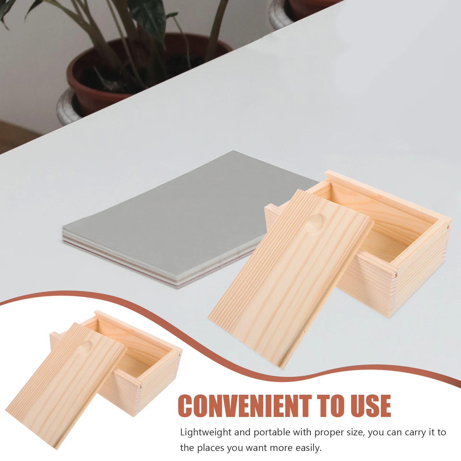 

Small Wood Jewelry Box Sliding Lid Portable Vintage Storage Case Jewelry Organizer Trinket Box Storage Container