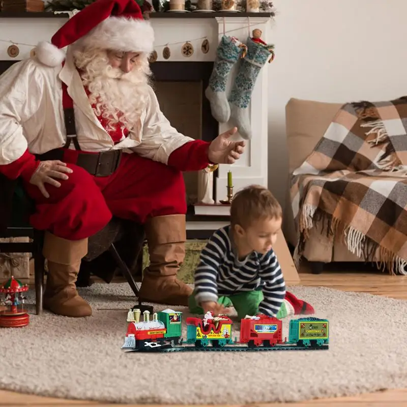 Kerst Trein Set Railway Tracks Speelgoed Xmas Trein Geschenken Speelgoed Voor Kinderen Verjaardagsfeestje Diy Fun Kerstcadeaus Voor Kinderen