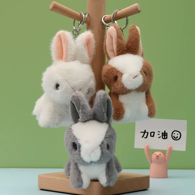 Cute Plush Verosimilitud Rabbit Doll,coniglio,key Chain Bag Pendant Stuffed Toys,baby Kids Hare Birthday Gifts Bunny Rabbits Toy