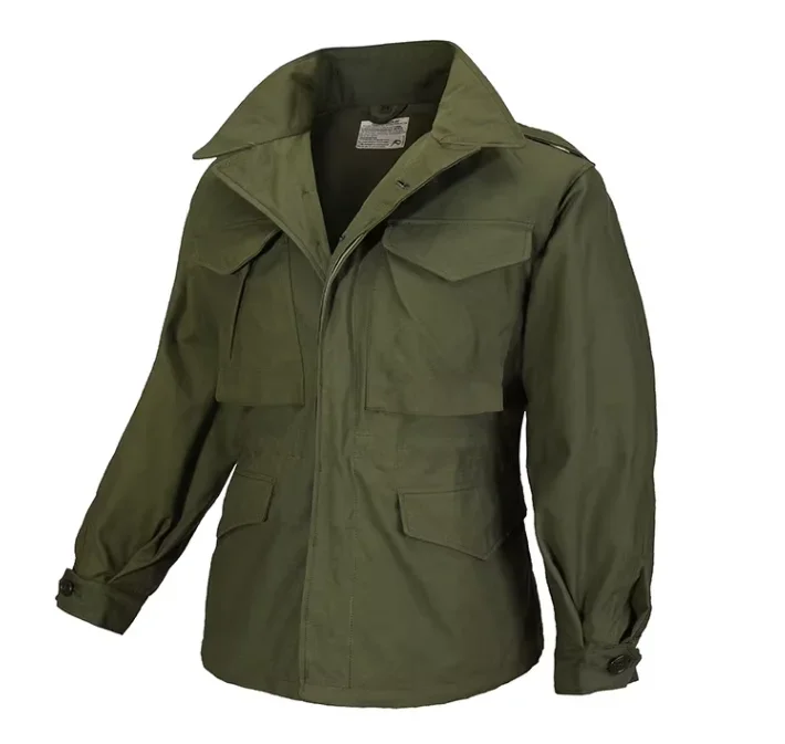 Military Green M43 Windbreaker WWII Men's Outdoor Field Windbreaker Military Fan Tactical Spring and Autumn Coat