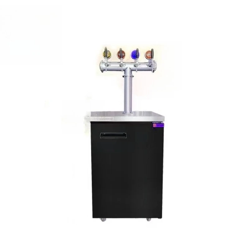 Counter Beer Cooler Dispenser Kegerator Machine for Bar 4 Taps 4 Kegs Beer Cooler Kegulators