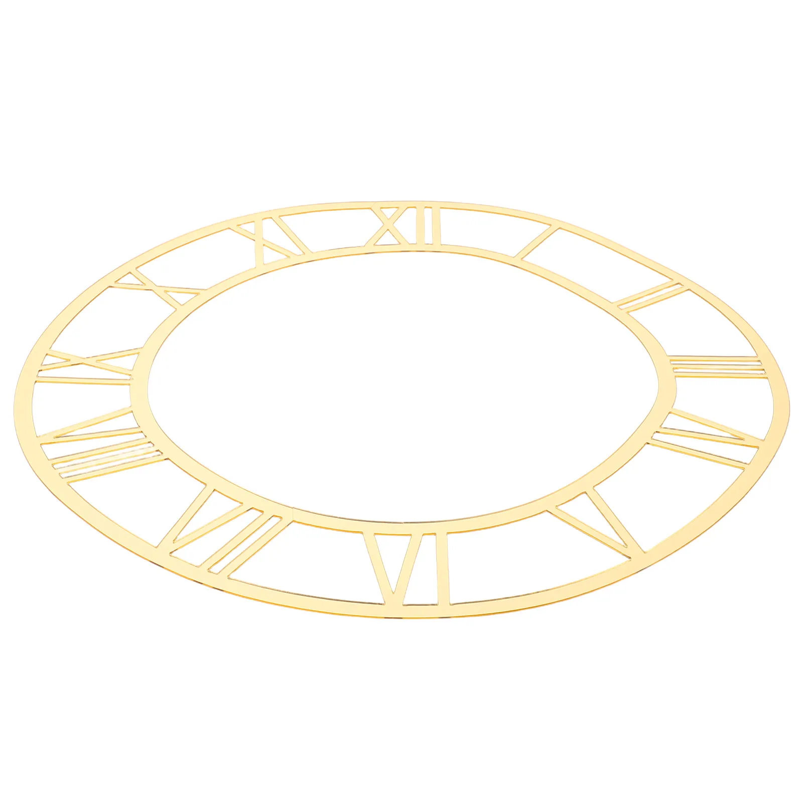 Mirror Wall Clock Round Acrylic Roman Numerals Face Dial Frame DIY Home Decor Living Room Office School Decorative Clock Sticker