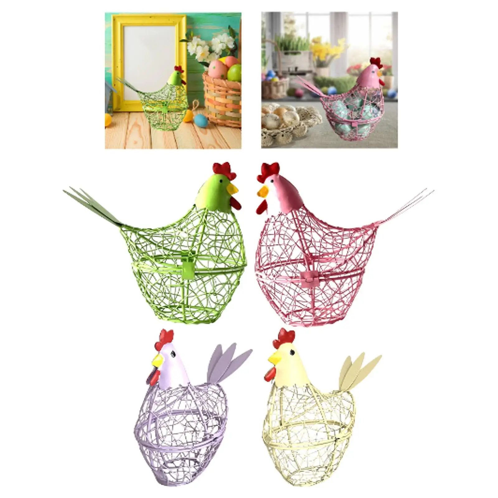 Egg Holder Small Household Serving Tray Fruits Vegetables Rack Chicken Shape