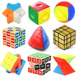 Fast Turning Cube Puzzle For Kids Speedcube IQ Test Brain Teaser Games Children Montessori Educational Toys Zauberwürfel