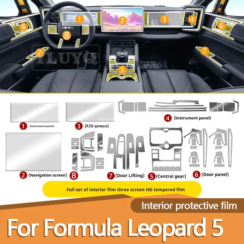 

For BYD Denza B5 Formula Leopard 5 Screen Protector, Gear Panel Trim, Scratch-Resistant, Car Accessories