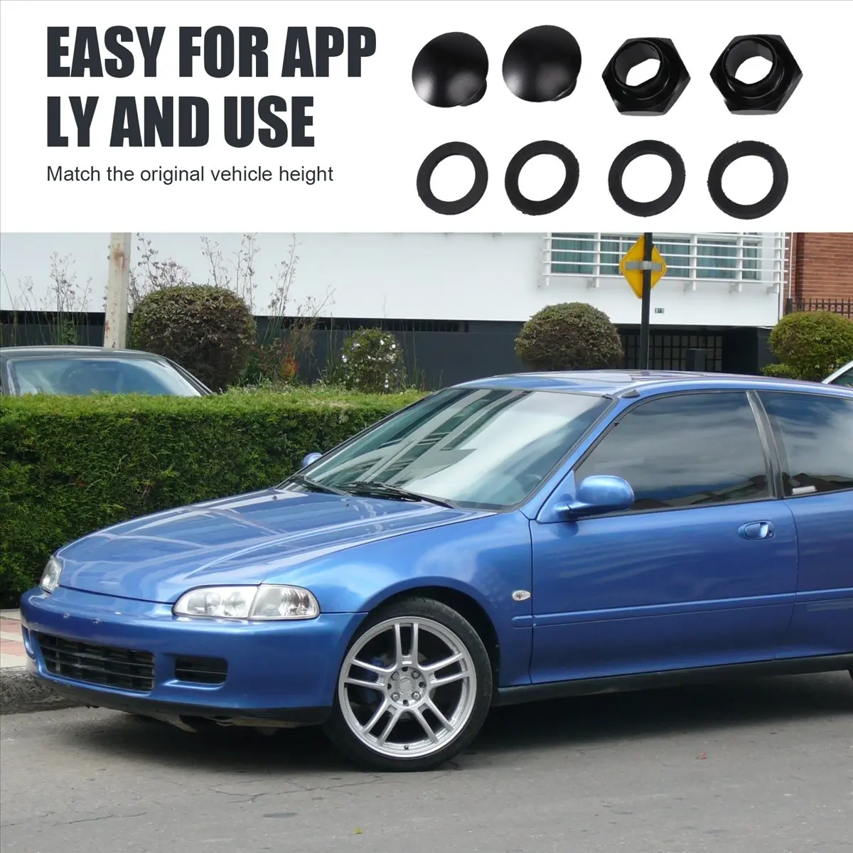 #28B (black)Rear Windshield Strut Hardware for Honda Civic 92-95 Hatchback EG6,Automotive Parts & Accessories