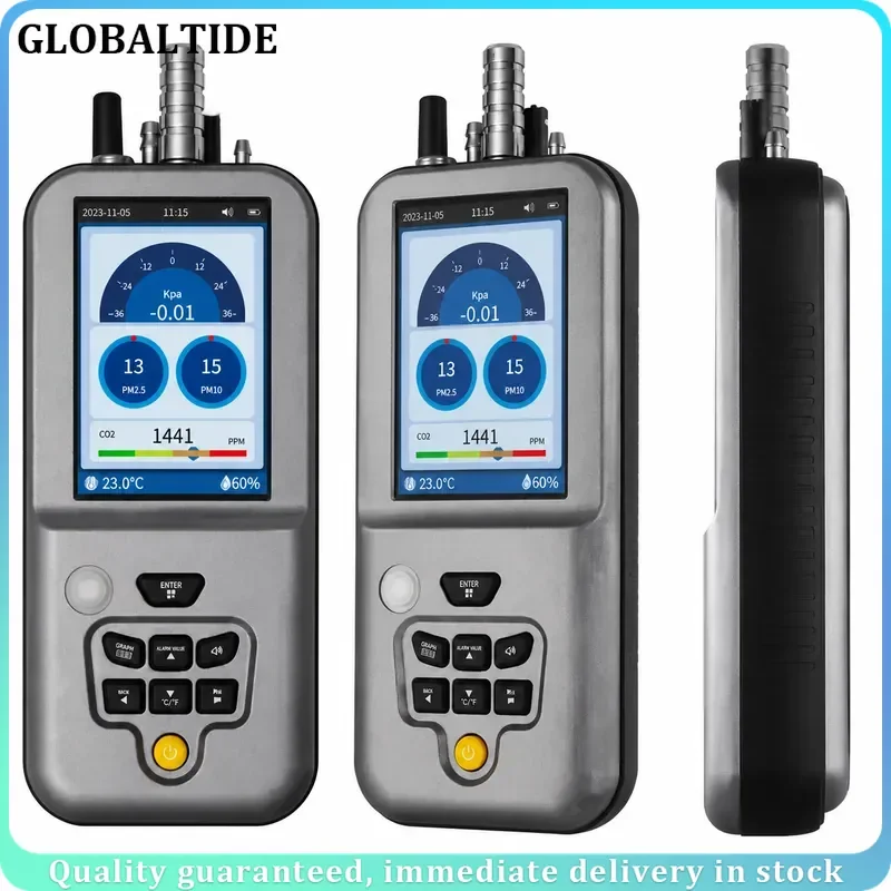Portable Laser Dust Particle Counter Multi Function Air Quality Monitor Detector Handheld Aerosol Analyzer Tester