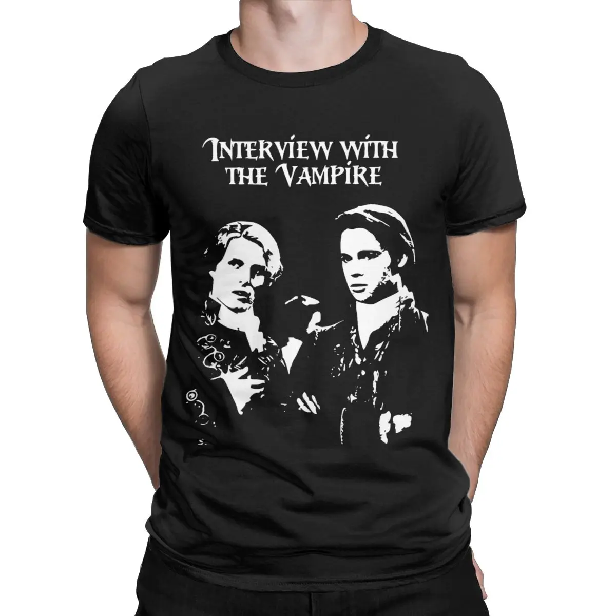 Vintage Interview With The Vampire Movie T-Shirts for Men Women Cotton Tee Shirt Adult Clothing