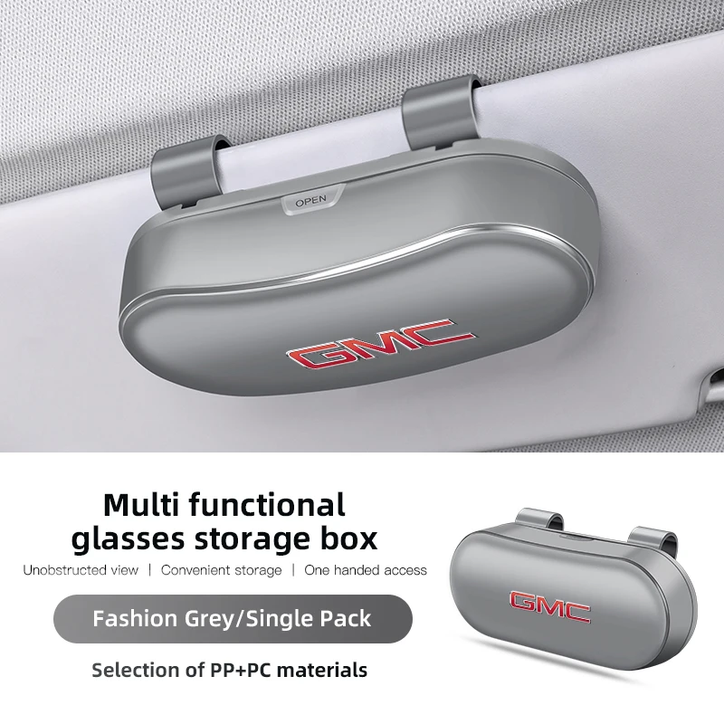 Caja para gafas de sol para coche, estuche de almacenamiento para gafas de sol para GMC Terrain Sierra 1500 Yukon Acadia Savana Hummer Granite H3 Jimmy