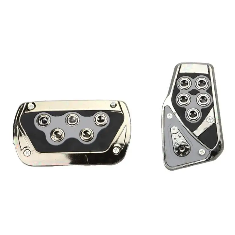 31BC Universal Gas and Brake Pedal Pad Cover Accelerator Pedal Covers Automatic Car Accessories Rest Plate Kits Foot Pedals