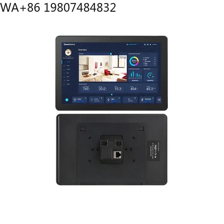 10 Inch Landscape IPS Android POE Tablet In-wall Mount Whole House Smart Home Scene Automation Display Panel