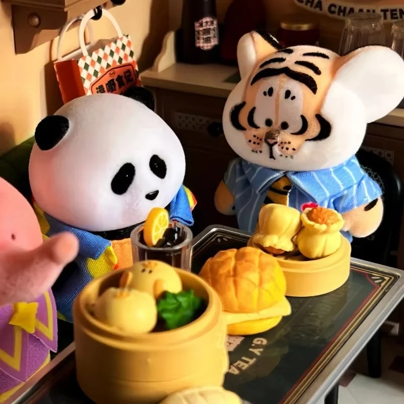 Nuova scatola cieca originale fagiolo sfocato piccola tigre foresta vicino serie scatola misteriosa modello di bambola anime giocattolo regalo a sorpresa di Natale