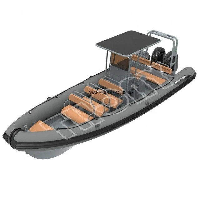 29ft Aluminum RIB 860 Hypalon Inflatable Diving Boat with Double Engine