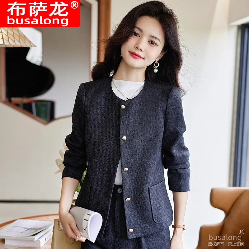 Short Suit Coat Women's Small Autumn New Elegant Business Suit Socialite Casual Fashion Set Suit