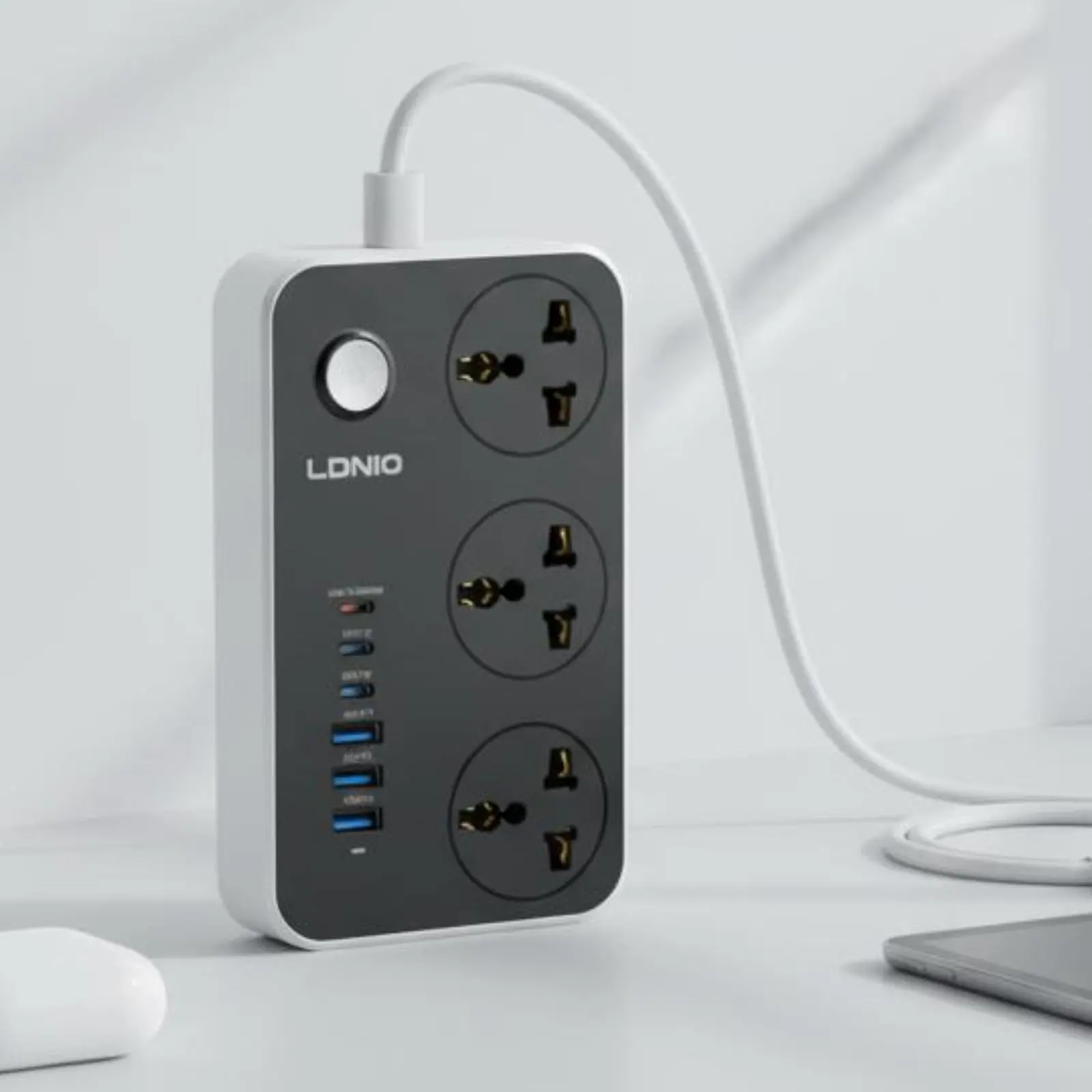 Multi Plug USB Power Strip Multiple Outlets Universal Outlet Power Strip