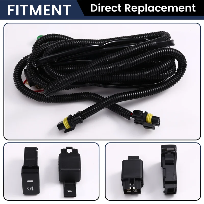 

For Toyota Hilux VIGO MK7 2012 2013 2014 2015 2016 Car Front Bumper Fog Light Halogen Set With Wires Switch Harness Kit