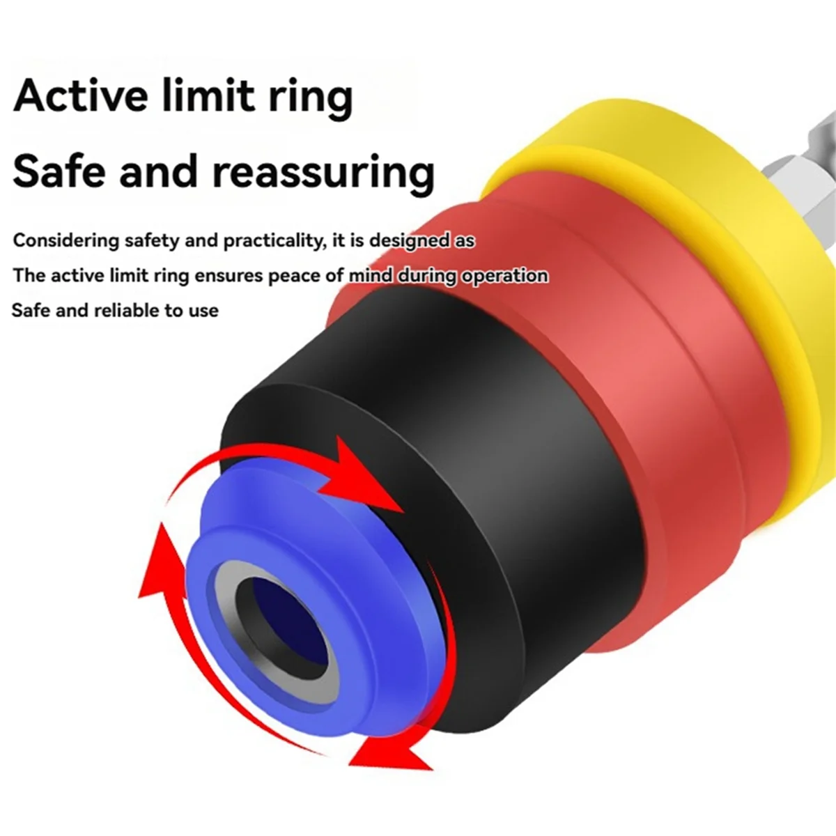 

SSR Gypsum Board Batch Head Adjustable Depth Positioning Batch Head Nozzle Electric Batch Head Screw Locator Blue Black