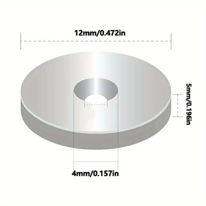 10Pcs 12x5-4 Neodymium Magnet 12x5 Hole 4 N35 NdFeB Round Super Powerful Strong Permanent Magnetic Imanes Disc