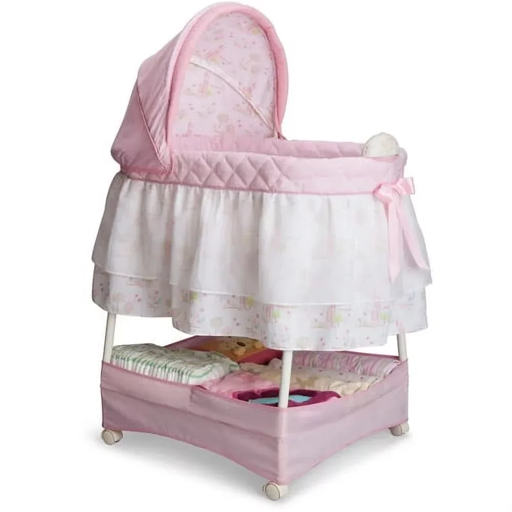 Berço de Deslizante Infantil, Princesa Rosa, Delta
