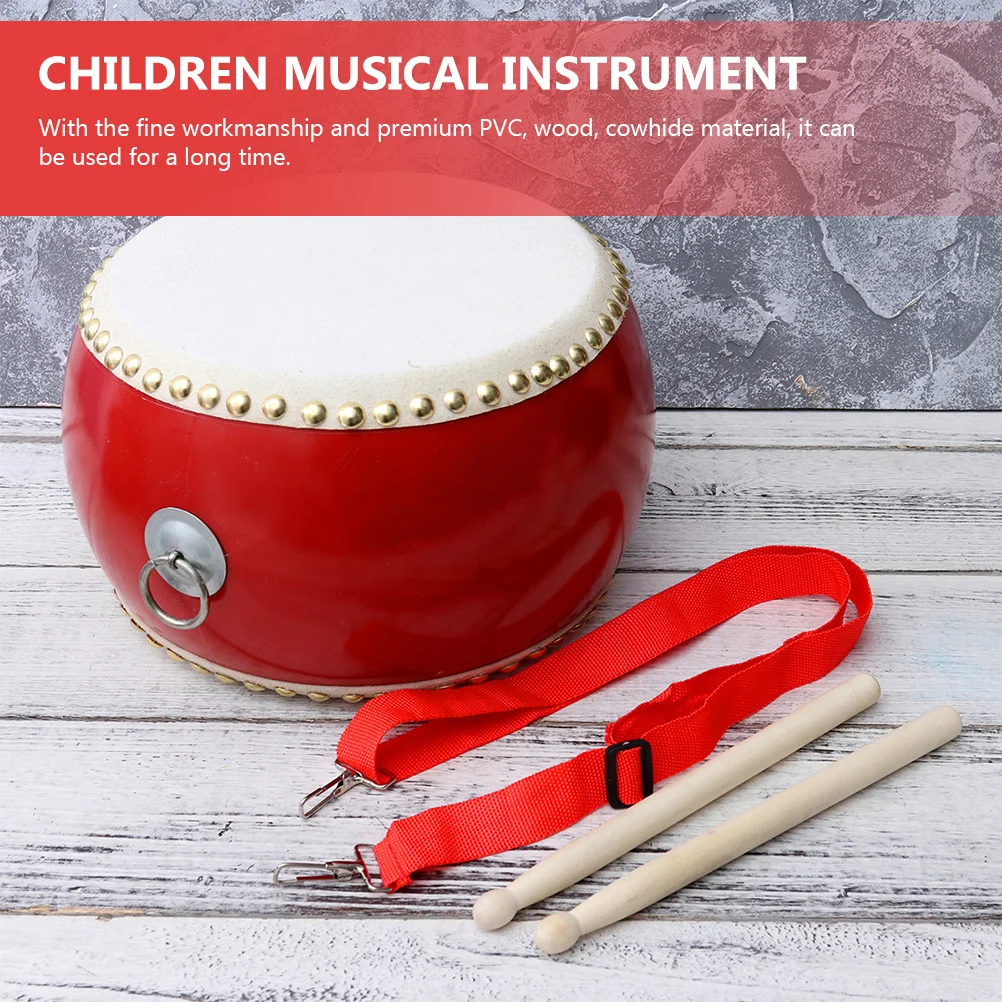 Children's Drum Boys Toys Musical Percussion for Kids Instrument Party Wood Pvc Snare Wooden Kindergarten Prop