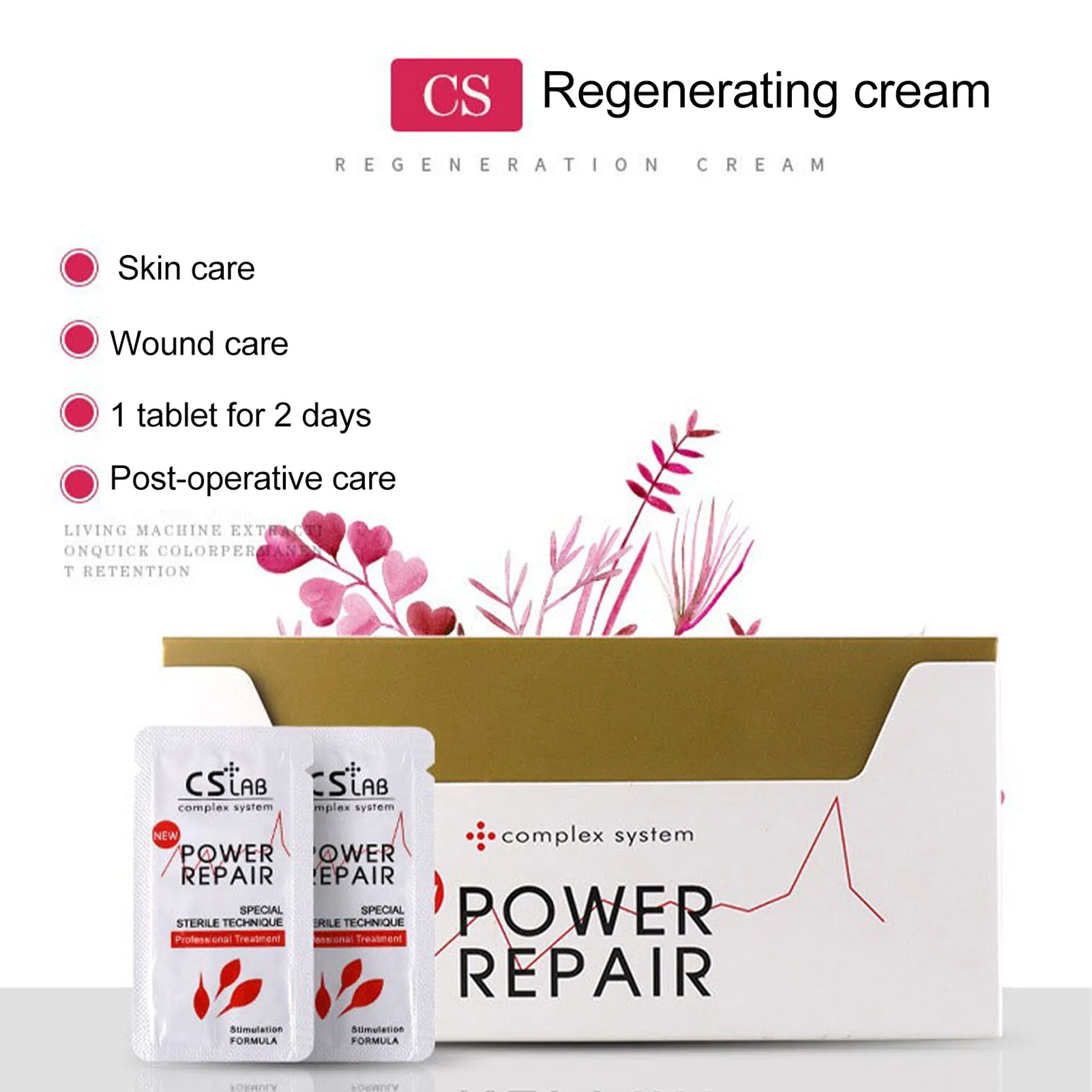 100pcs Tattooing Repair Cream Skin Moisturizing Scab Prevention Tattoo Aftercare Cream for Eyebrown Lips