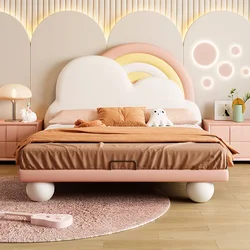 Cama doble De lujo De princesa De diseño para niños, camas individuales modernas para niñas y niños, Loft, Queen, Lit De Chambre A Coucher, muebles para el hogar