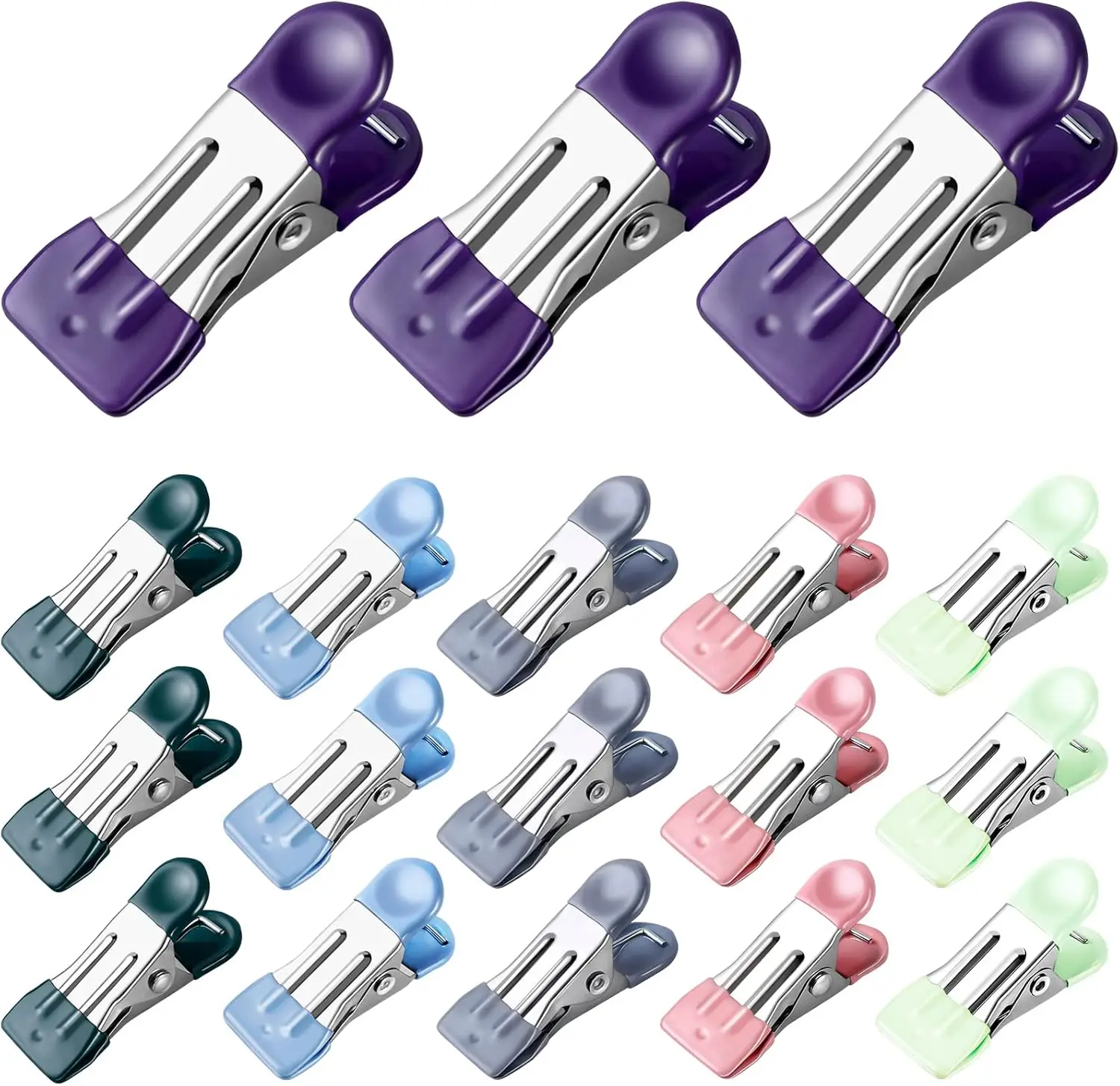 Paquete de 30 Pinzas para Ropa Resistentes, Pinzas para Fotos, Secado de Ropa, Calcetines, Bolsas, Alimentos y Cocina