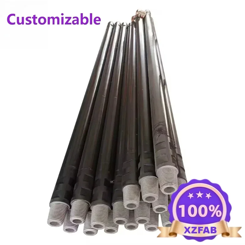 Factory Direct 2026 10/20/30m 32/42/50 drill pipe for water well drilling rig, drill rig extension rod, electric water well dril
