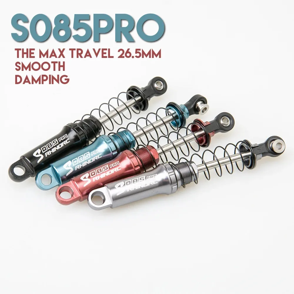 

RhinoRC 85mm Crawling Shock Absorber 26.5mm Travel for 1/18-1/10 RC Car Crawler LCG MOA Suspension Upgrade