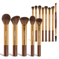 MAANGE 13pcs Makeup Brushes  Soft Bristles Aluminum Tube Foundations Concealing Blush Brush for Eyeshadow Gift for Friend Girl