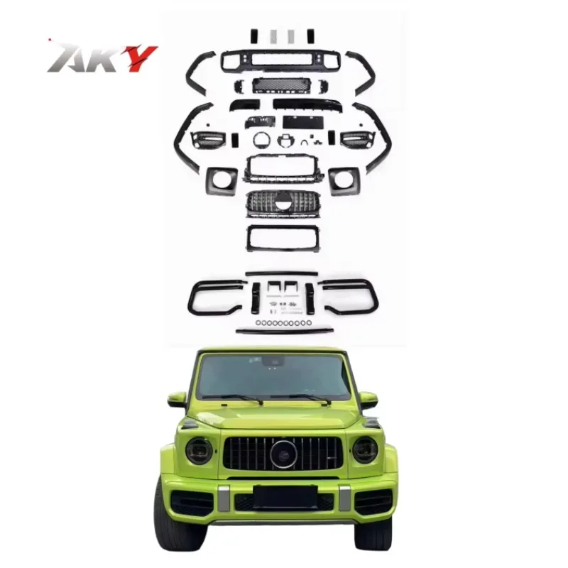 

Modification New Design for Mercedes Benz G-class W464 2019+ Upgrade to New W464 G63 Style Bodykit Front Bumper Top Car Gril