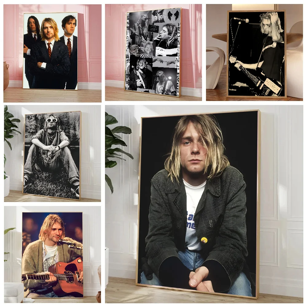 Rock Band N-Nirvana Poster Paper Print Home Living Room Bedroom Entrance Bar Cafe Art Painting Decoration