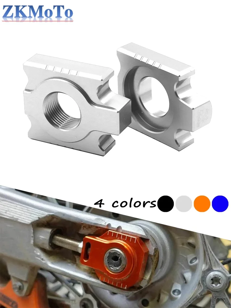 AliExpress NONE Motorcycle CNC Rear Axle Block Chain Tensioner Adjuster For KTM SX SXF XC XCF XCW XCWF EXC EXCF 125-530 For Husqvarna Dirt Bike