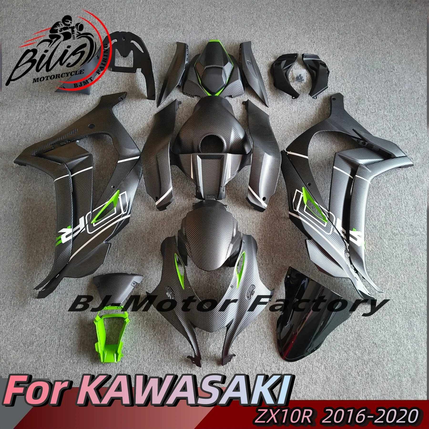 Carbon Fiber Color Motorcycle ABS Fairing Kit For Kawasaki NINJA ZX10R 2016 2017 2018 2019 2020 zx-10r Accessories