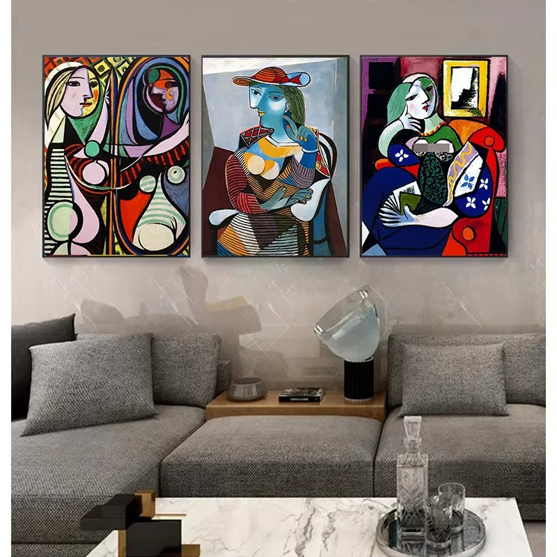 Oil Painting By Numbers Pablo Picasso Famous Artwork Collection Poster Abstract Vintage Art For Gallery Living Room Home Decor