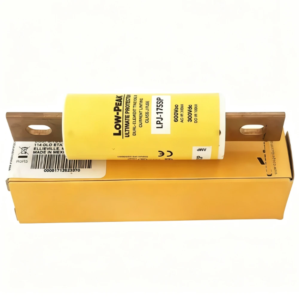 LPJ175SP 175A 600VAC 300VDC Class J Time Delay Fuse, Dual-Element Current Limiting Low-Peak Industrial Circuit Protection