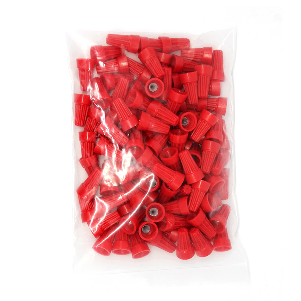 

100 pcs Wire Terminals Quick Joint Crimp Connectors Waterproof Caps Yellow Screw Reusable Electrical Home Wiring Equipment